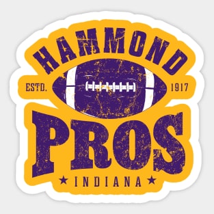 Hammond Pros Football Sticker